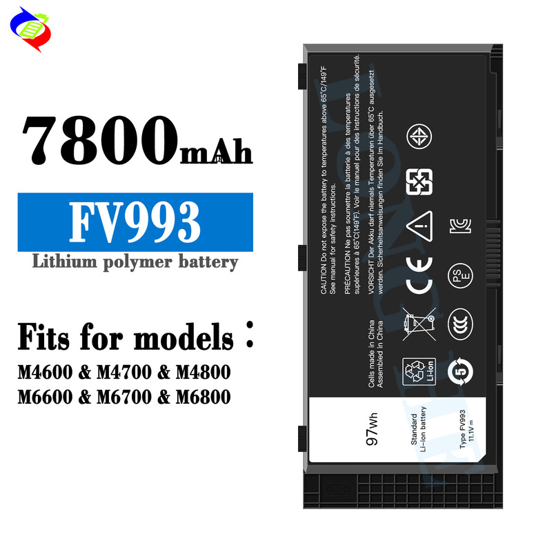 Suitable for Dell Fv993 M4600 M4700 M4800 M6600 M6700 M6800 Laptop Battery