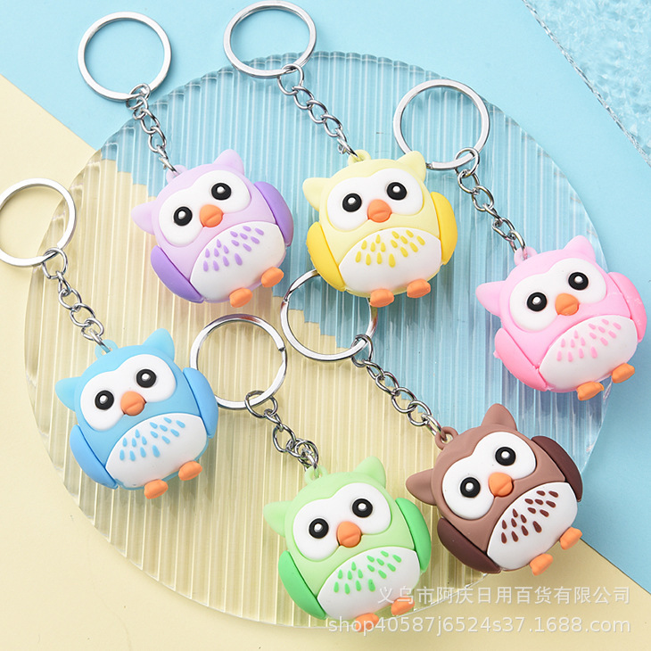 New Cute Owl Doll Keychain Pendant Accessories Student Couple Doll Activities Small Gift Wholesale