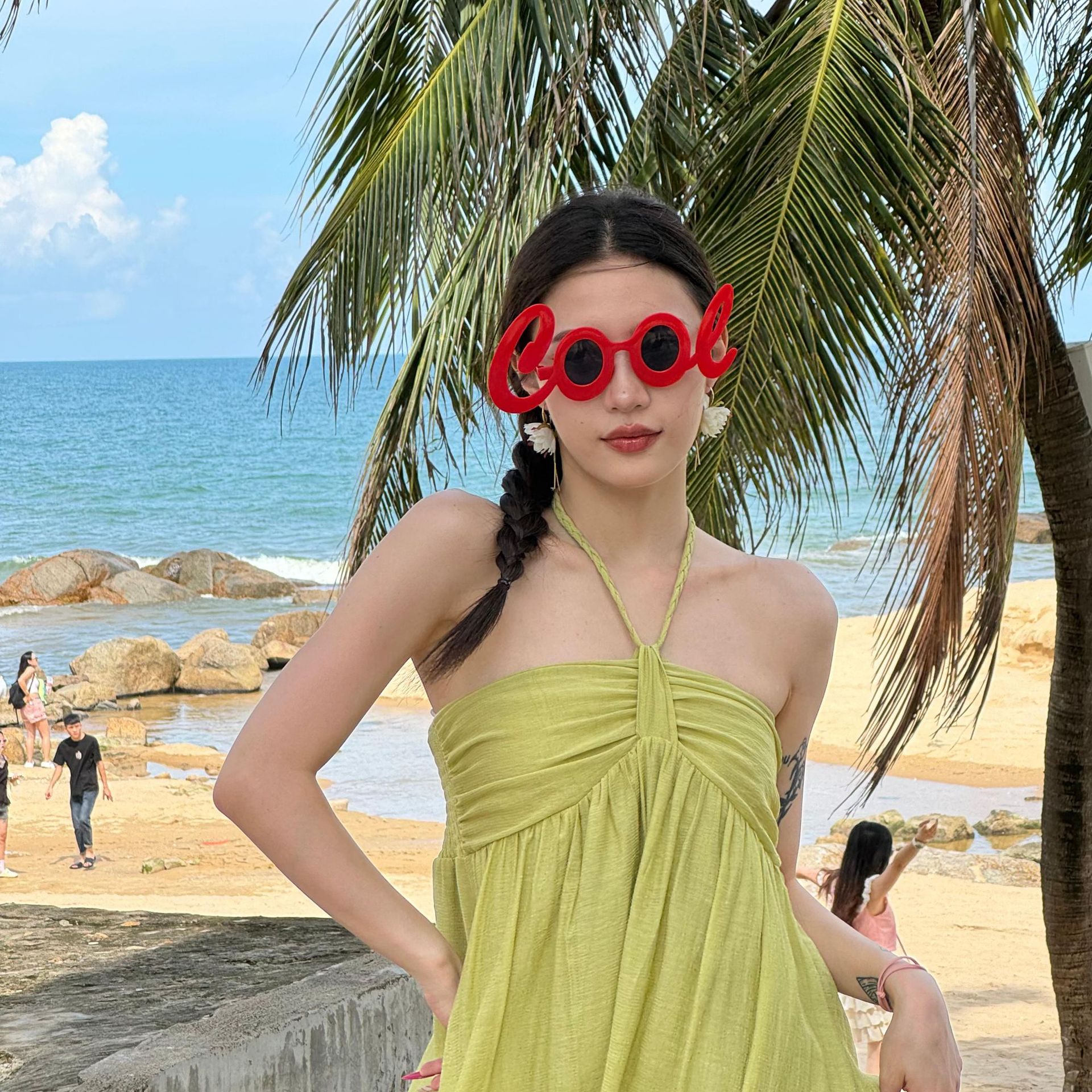 Gafas de Fiesta con Temática Hawaiana, ABS, Divertido, Decorativo, para Fiestas en la Playa y Festivales de Música