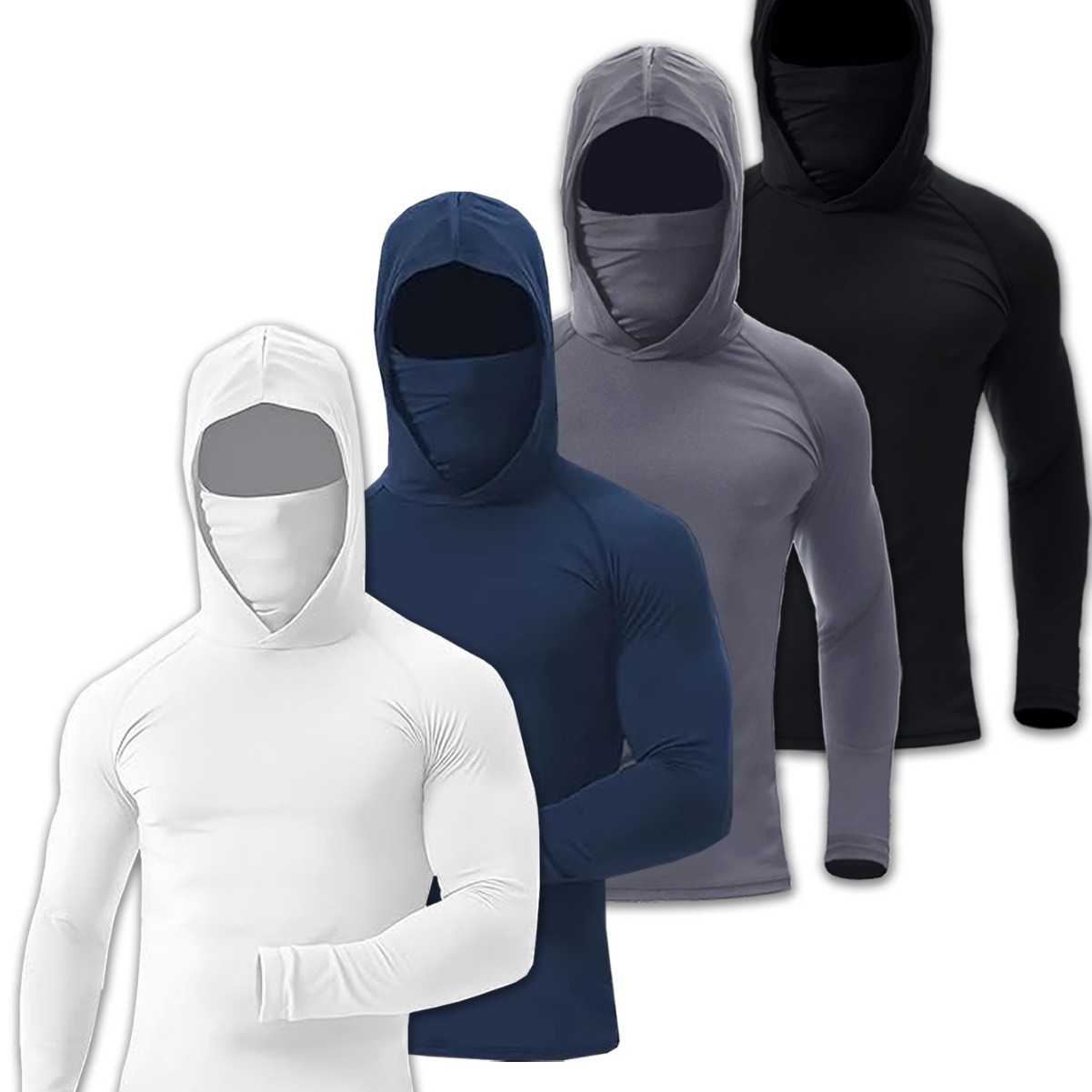 Ropa de acondicionamiento de verano punto transfronterizo ropa de pesca rápida secada ropa de protección solar máscara de protección solar al aire libre ropa de pesca