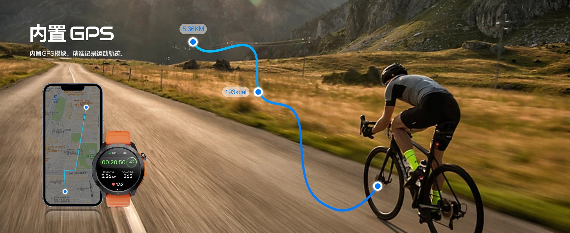 Title 15, GPS Sport Smart Watch with Screen, Bluetooth Ca...