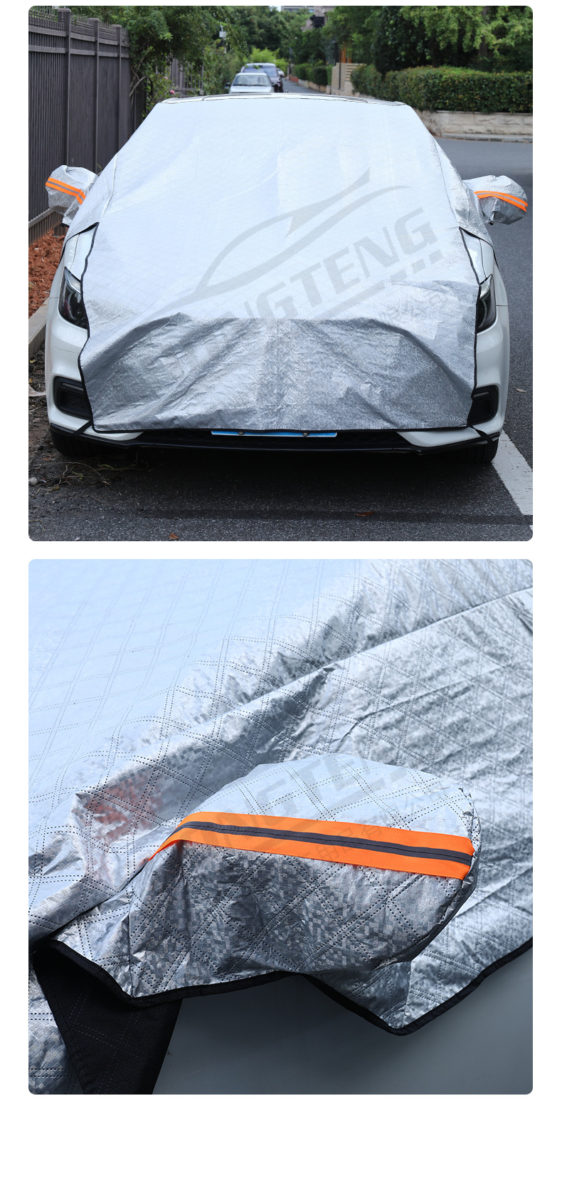 Premium Selection: Extended Hood Car Snow Cover, Winter Car Window Snow Guard, Half-Cover Car Cover, Snow Shield