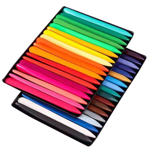 Plastic crayons that don’t dirty your hands 12 colors kindergarten color painting pens 24 colors children’s graffiti oil pastels stationery wholesale