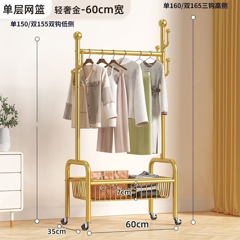 床置き服ラック家庭用部屋寝室掛け服ラック移動ハンガー簡易ハンガー卸売り|undefined