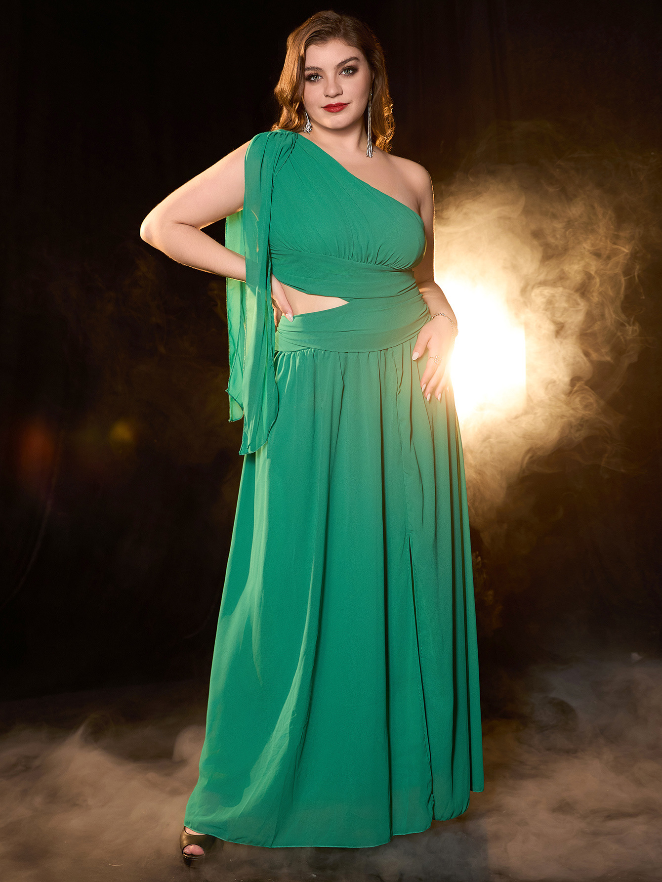 Ropa de mujer de talla grande Vestido largo sexy transfronterizo europeo y americano Vestido de noche sin tirantes del banquete de Amazon image 3