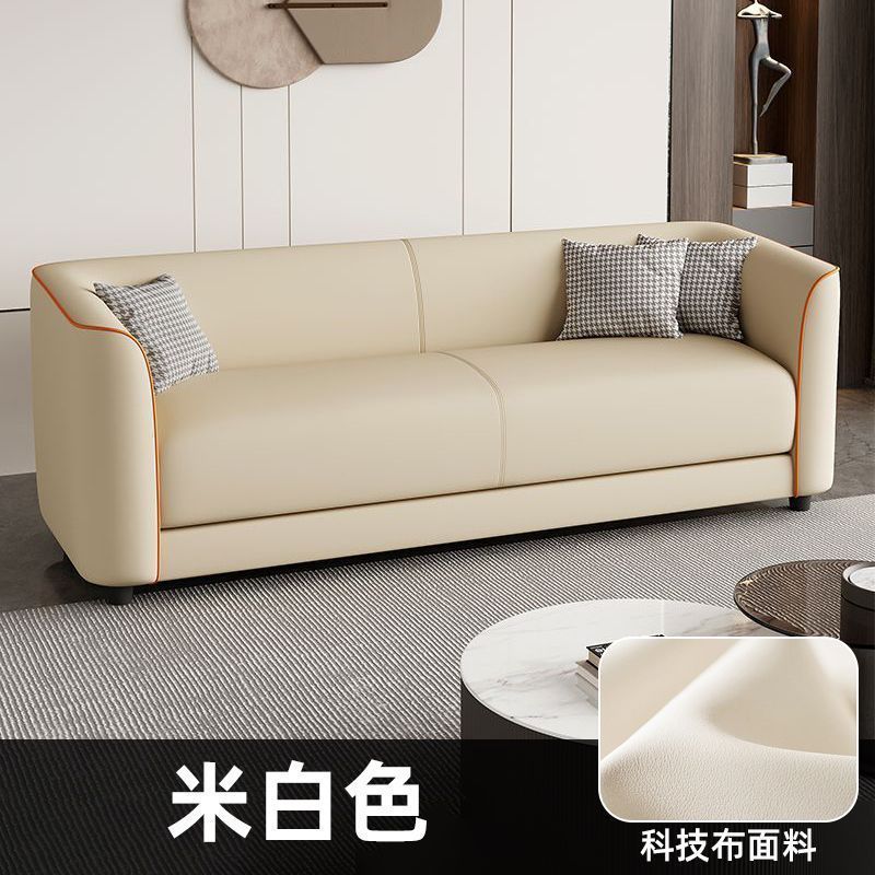沙发小户型客厅简易出租房服装休息区接待区猫抓皮双人三人位公寓|undefined