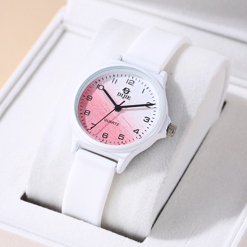 Junior High School Children's Unicorn Cute Ins Style Women's Watch Gradient Color Simple High Face Value Small Fresh Test