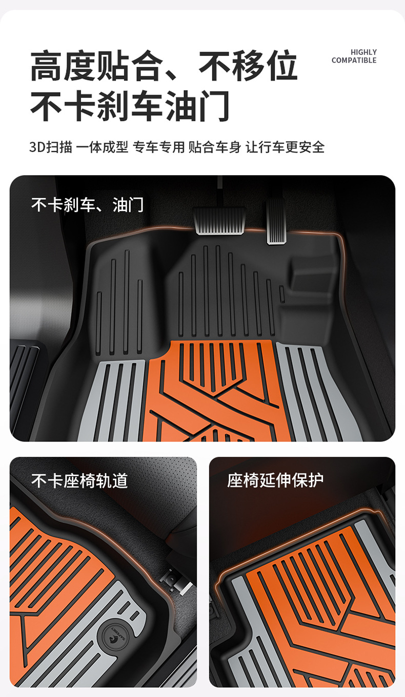 Suitable for Honda Accord, Inspire, Crv, Haoying, Civic, and Other Models, Special Colorful Tpe Car Floor Mats