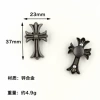 F1192 gun color-long cross 23*37mm-with I-shaped buckle/piece
