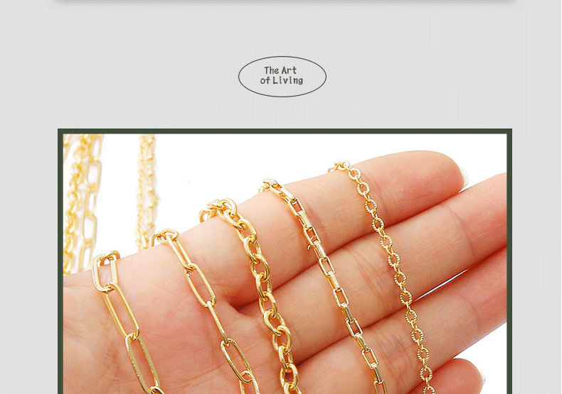 Plating Design Simple Style Style 1 M Copper Diameter 4mm Jewelry Accessories Chain