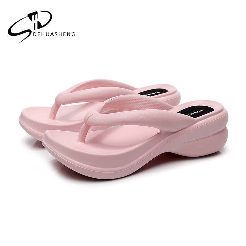 Chanclas nuevos zapatos de mujer al aire libre playa Corea del Sur Dongdaemun zapatillas de plataforma verano al aire libre sandalias de mujer