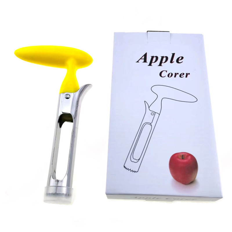 En stock al por mayor de acero inoxidable Apple corer fruta Coring dispositivo separador Apple Coring dispositivo
