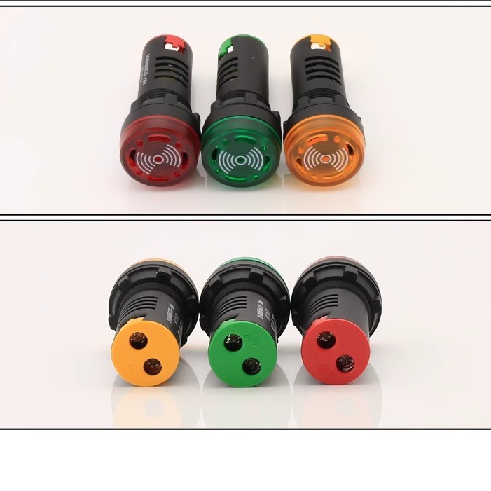 一佳闪光蜂鸣器AD16-22SM闪光灯12v24v220v380v声光报警器22mm