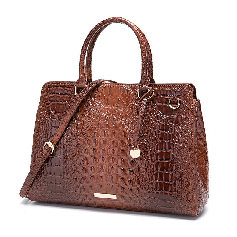 Handheld Crossbody New Women's Bag Brahman Crocodile Pattern_voghion.com
