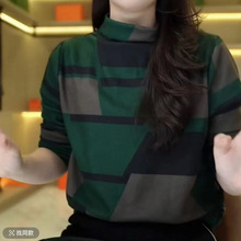 一件代发网红爆款2024冬季新款加厚保暖双面绒半高领百搭时尚小衫