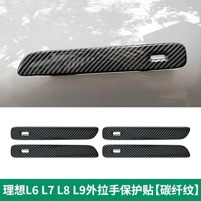 Şüşə kənarı xromları/moldingləri | trim strips, blackened accents, and Black Warrior - ideal-l6door-handle-set-carbon-pattern