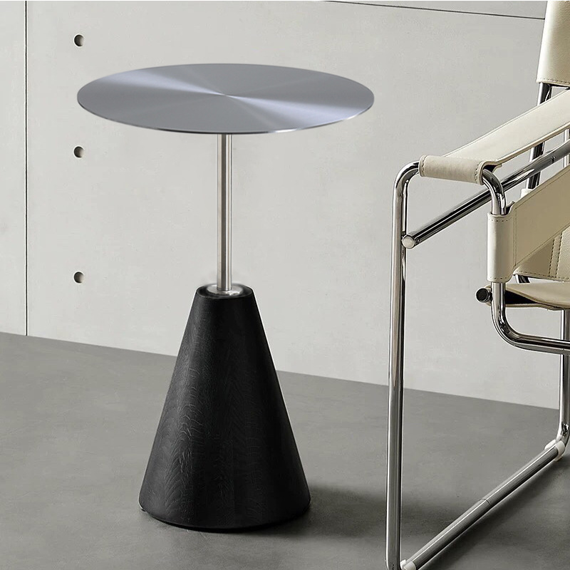 Sofa Side Table, Nordic Solid Wood Small Coffee Table, Simple Corner Table, Light Luxury Creative Coffee Table, Small Round Table for Small Apartments