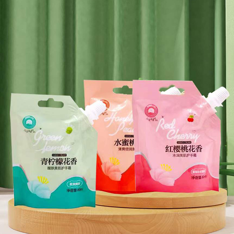 水尚茗蔻護手霜水蜜桃青檸檬紅櫻桃花香滋潤保濕防乾裂護手霜批發