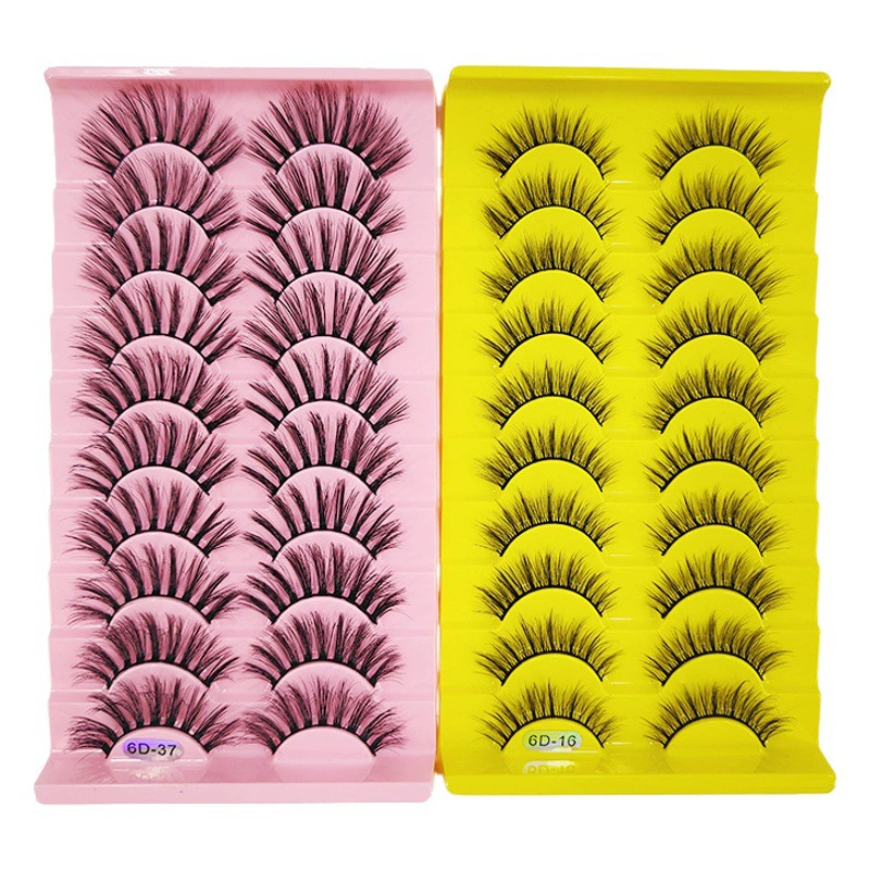 Оптовые продажи от производителя: толстые накладные ресницы в европейском и американском стиле, смешанная упаковка, 3D накладные ресницы.