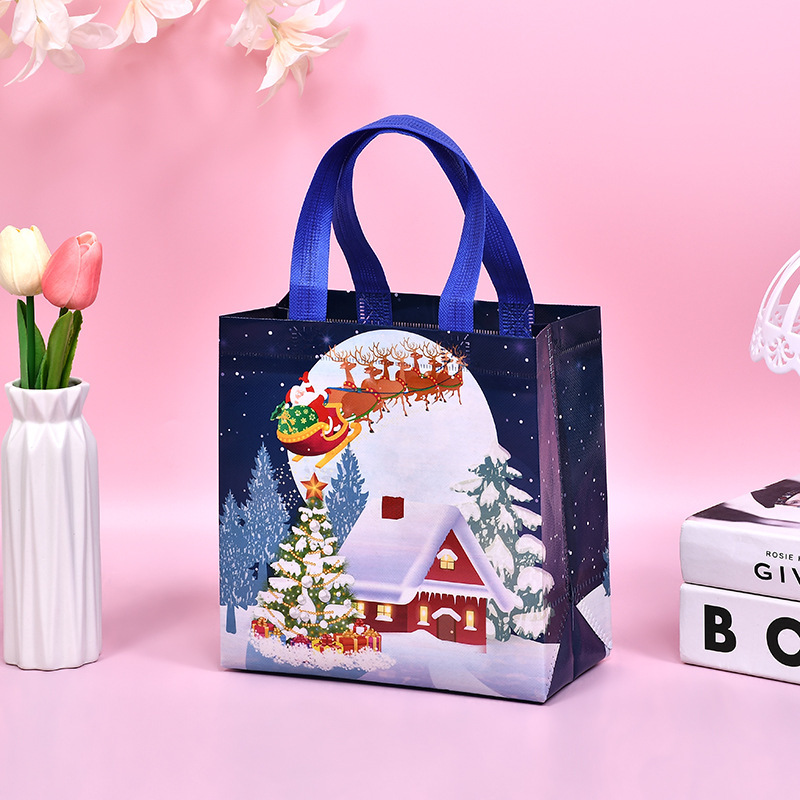 짙은 남색 설경; 22*23*11cm