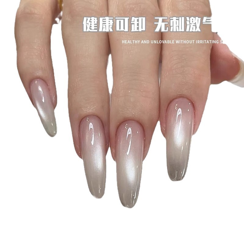 沸騰水キャットアイジェルマニキュアマニキュアゼリークリアフラッシュ磁器白小さな電球ヌードクリスタルキャットアイマニキュア|undefined