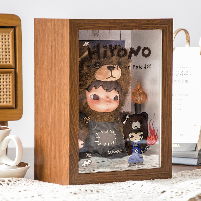 Bubble Mart Ono Storage Box Fight for Joy Series Storage Display Photo Frame Storage Box