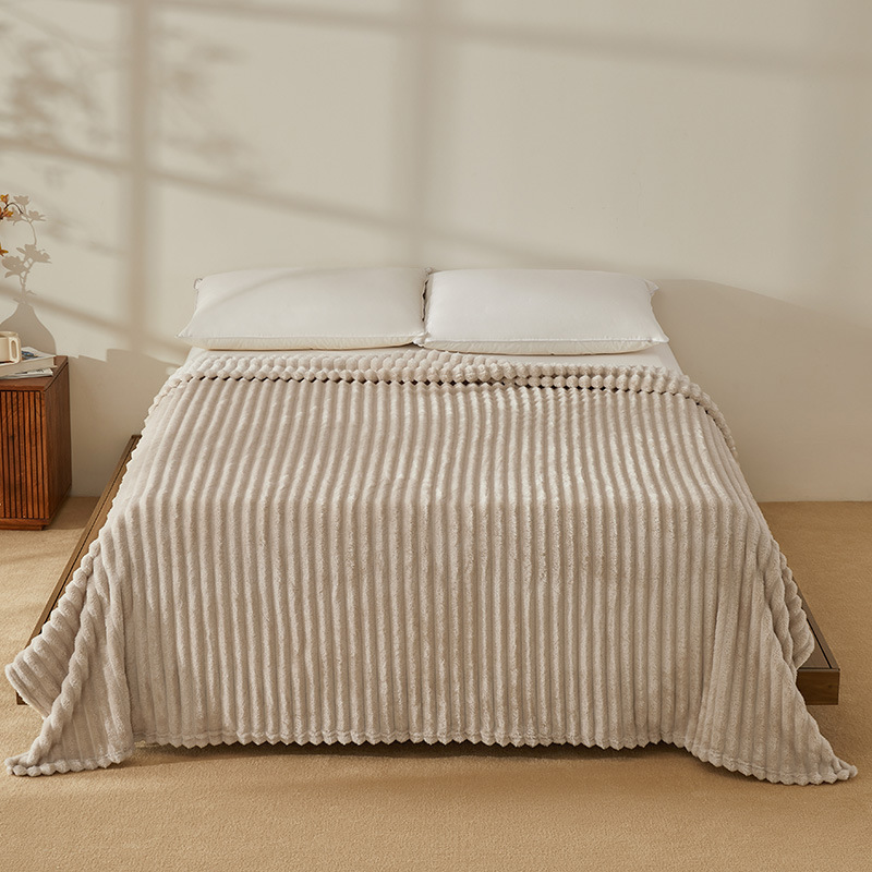 Una manta silenciosa mantas de franela invierno engrosado mantas de oficina siesta mantas sofá aire acondicionado mantas dormitorio