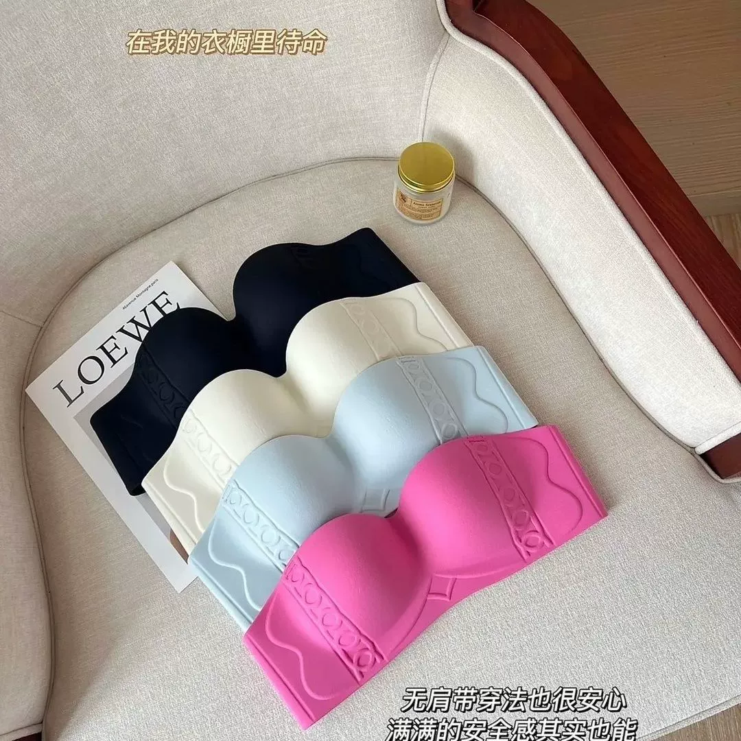 Безопасное не-slip поддерживающее нижнее белье, невидимый топ бюстгальтер
