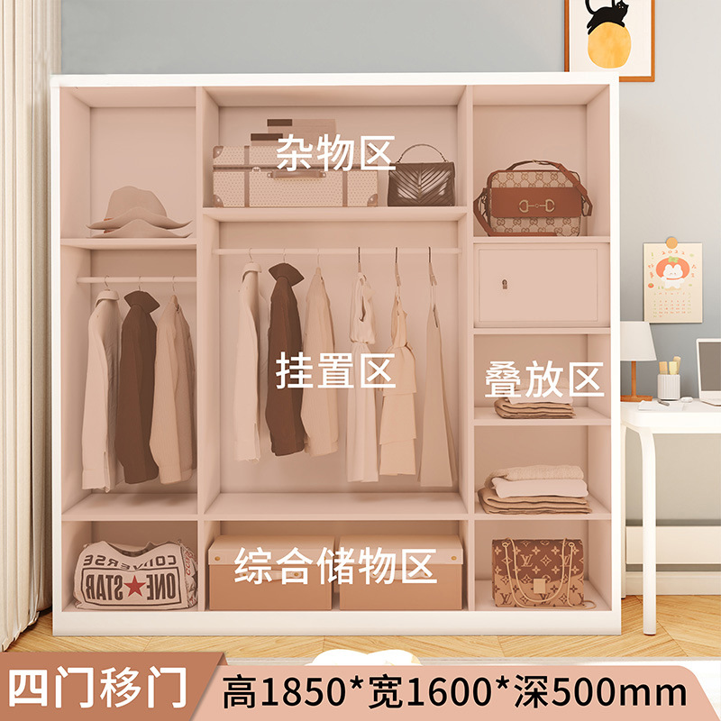 Asia oriental más vendido armario de impresión transfronterizo casillero para el hogar puerta corredera armario de almacenamiento de dormitorio para niños fábrica de comercio exterior image 23
