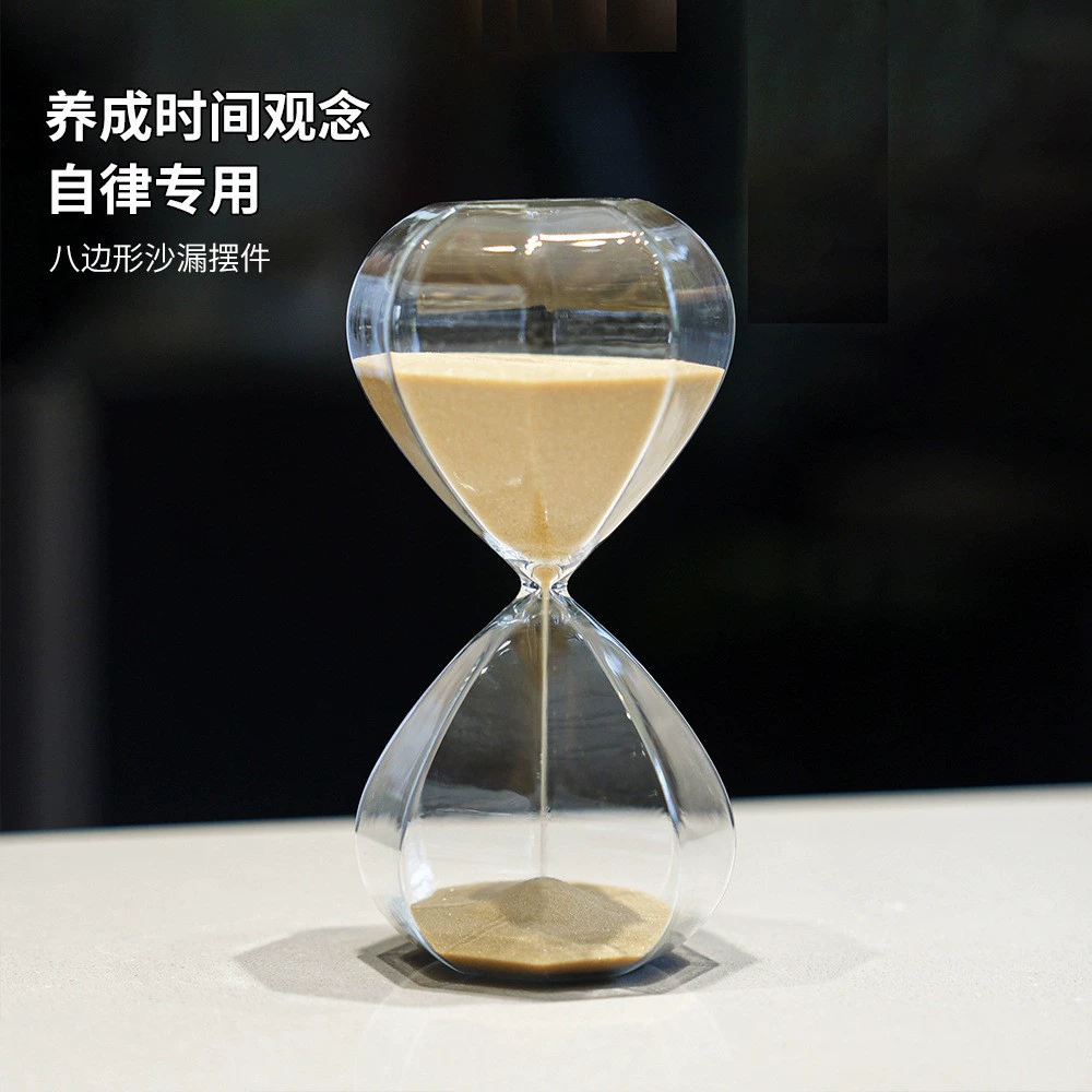 Скандинавский домашний алмазный стеклянный песочные часы таймер креативный подарок украшение восьмиугольный 15-минутный песочный часы производитель оптом