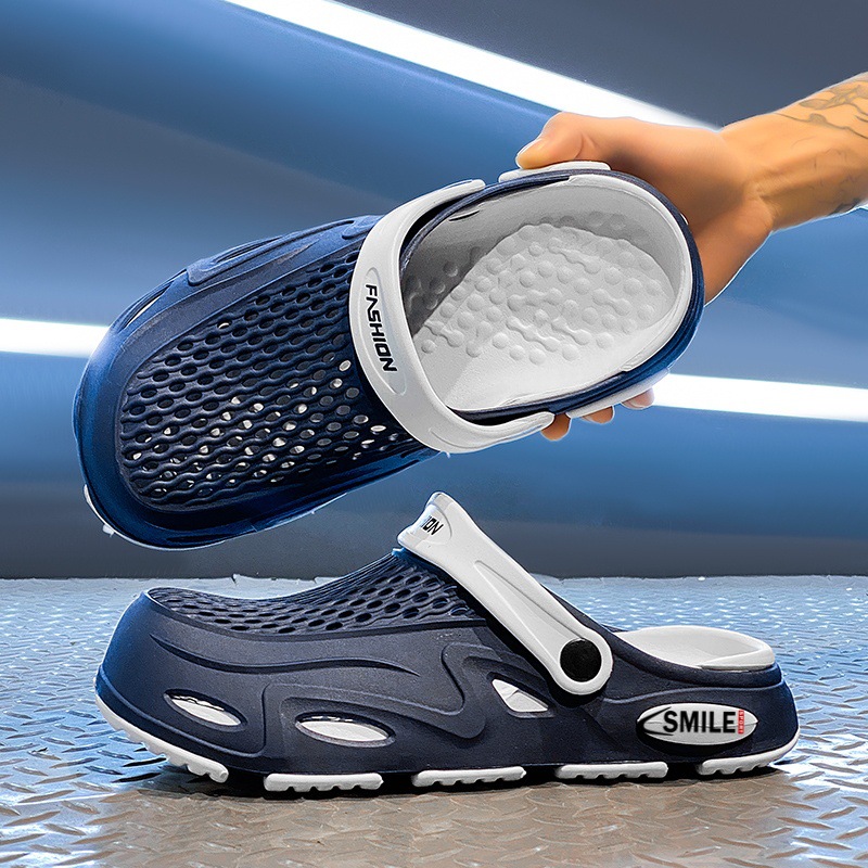 Zapatos Dongdong para hombres 2024 nuevo verano con suela gruesa antideslizante de playa al aire libre zapatillas de mujer