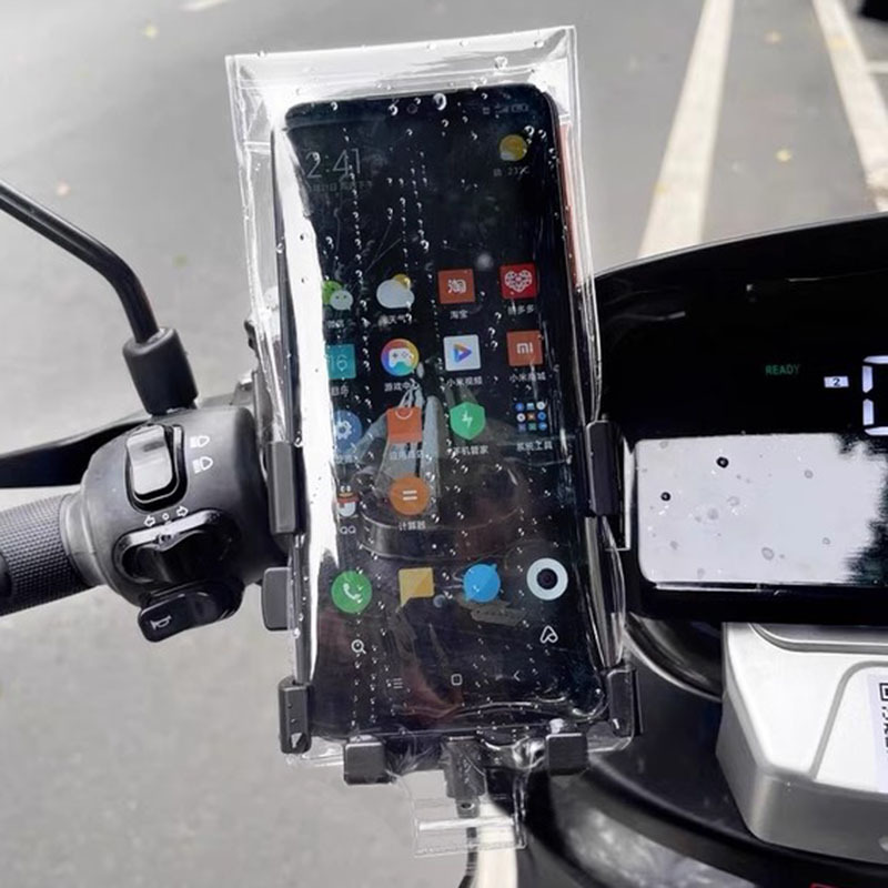 Special Mobile Phone Waterproof Case for Food Delivery Riders, Rechargeable and Standable, Touch Screen Rainproof Bag, Rainproof Cover for Cycling