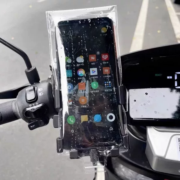Special Mobile Phone Waterproof Case for Food Delivery Riders, Rechargeable and Standable, Touch Screen Rainproof Bag, Rainproof Cover for Cycling