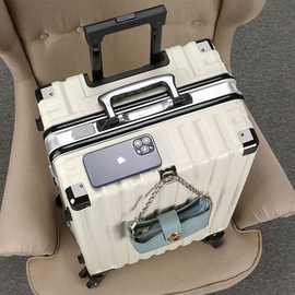 行李箱结实耐用拉杆箱万向轮铝框登机旅行箱男女学生密码箱大容量