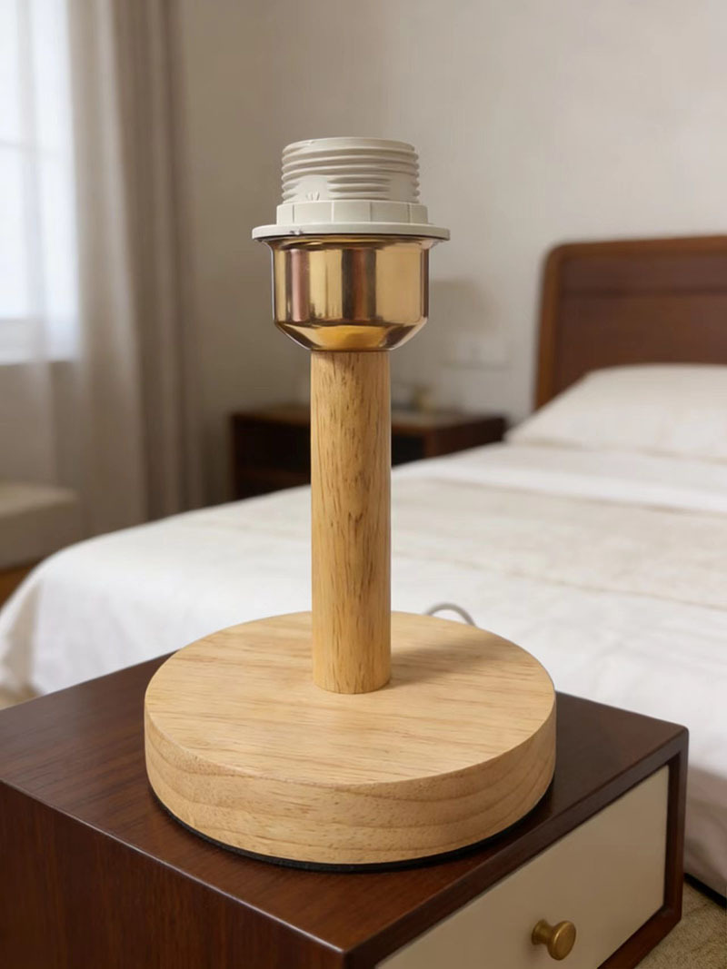 Lámpara de noche de estilo coreano de madera de madera japonesa linas de cama nórdicas lámpara de cabecera de cama de bar decoración de lámpara image 7