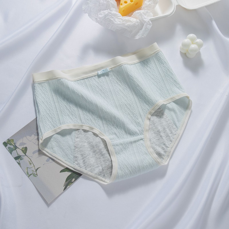 Ropa interior fisiológica ropa interior menstrual de algodón de cintura alta para mujer entrepierna antibacteriana a prueba de fugas verano transpirable Tía grande ropa interior menstrual
