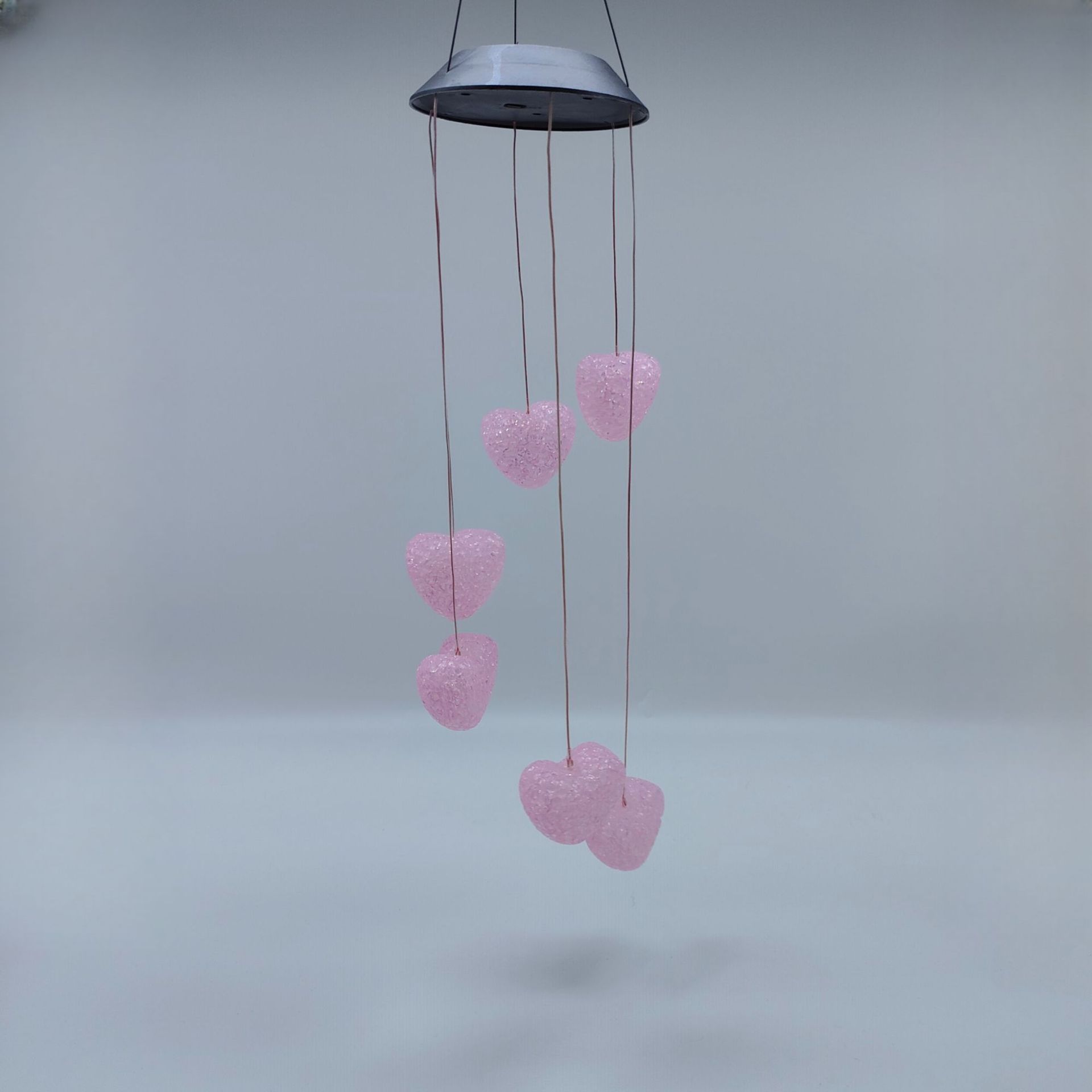 핑크 하트 모양의 주먹밥