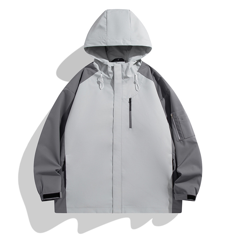 Men's Clothing Outdoor Jacket Spring Color Matching Workwear Jacket Versatile Casual Jackets_voghion.com
