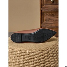 O 62016 Chunky Heel Pointed Toe Shoes ƴ�ӵ�Ь �羳ŷ��