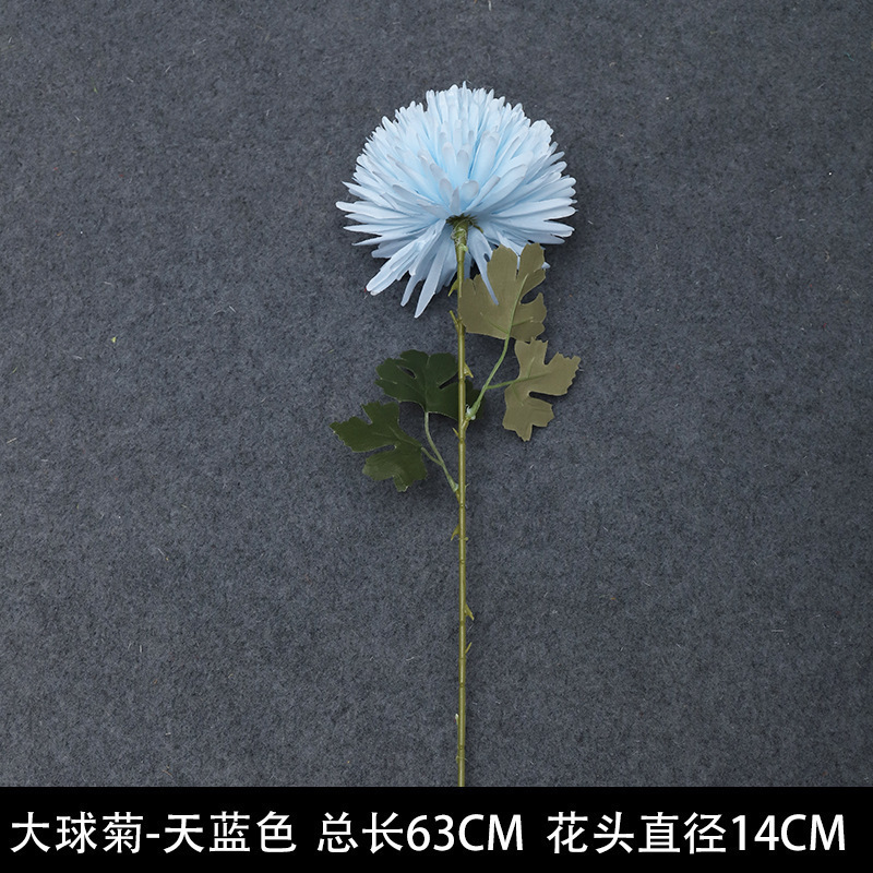 蓝色系仿真花婚礼婚庆场地场景布置道具装饰花艺花材花束假花批发|undefined