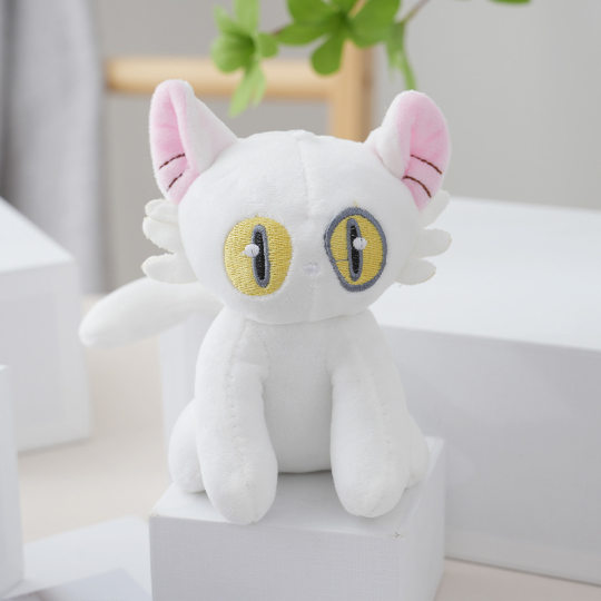 Cross-border Plush Toy Big-eyed Cat Pendant, Cute Plush Cat Keychain, Pop-up Pendant Accessories, Cute Ornaments