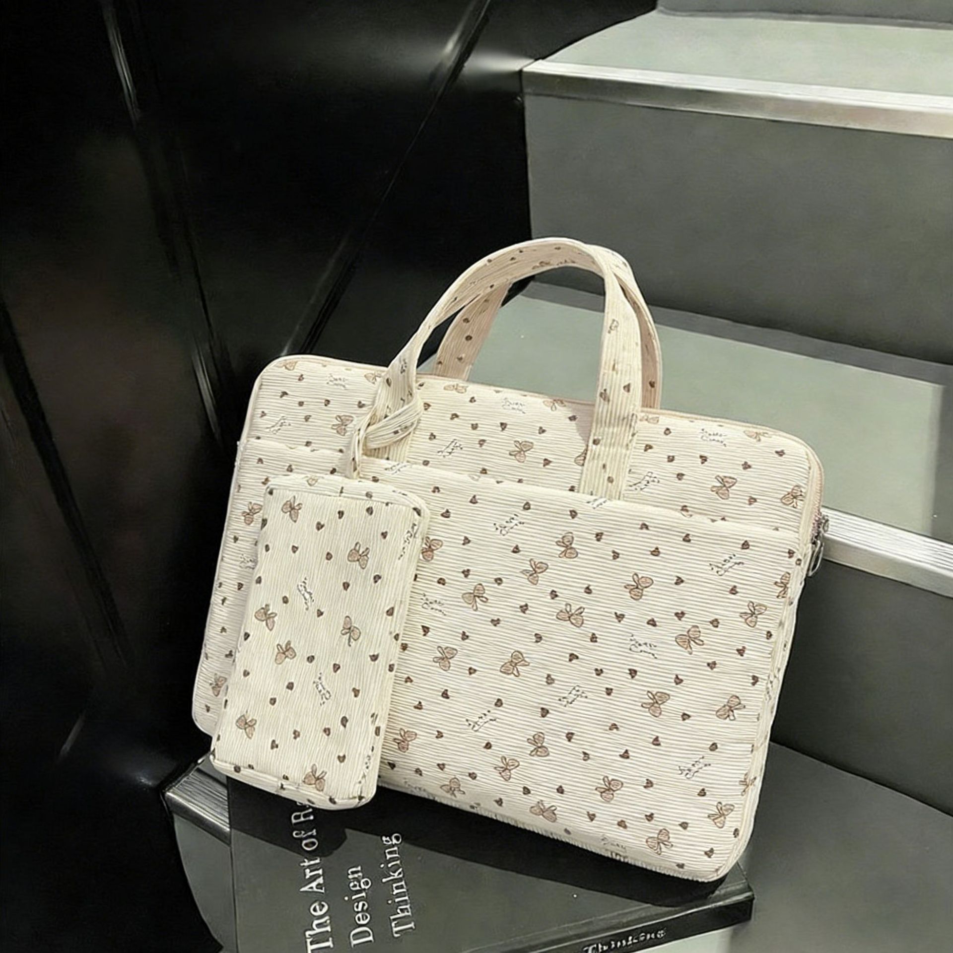 Korean-Style Lazy Style Versatile Handbag for Commuting to Work, Student Class Tote Bag, Large Capacity Tablet Bag, Trendy