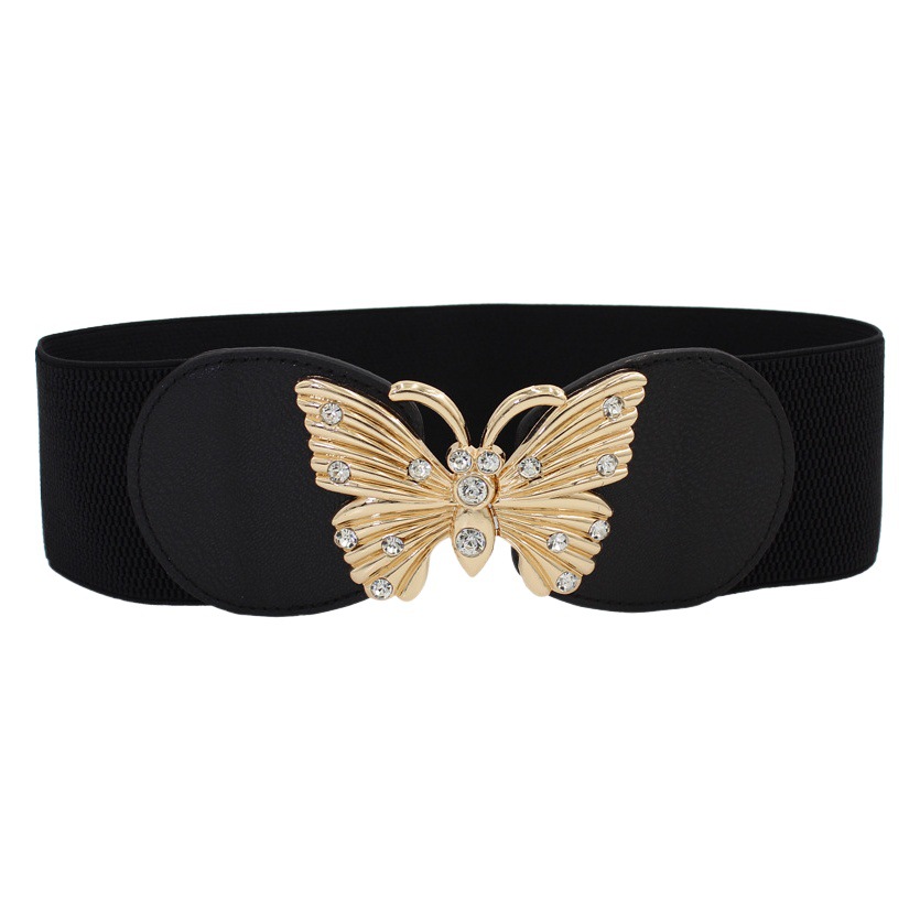 Cinturón ancho, falda decorativa para mujer, abrigo, cintura, hebilla de todo fósforo, sello de cintura elástico y elástico, siete estilos, tres tamaños disponibles