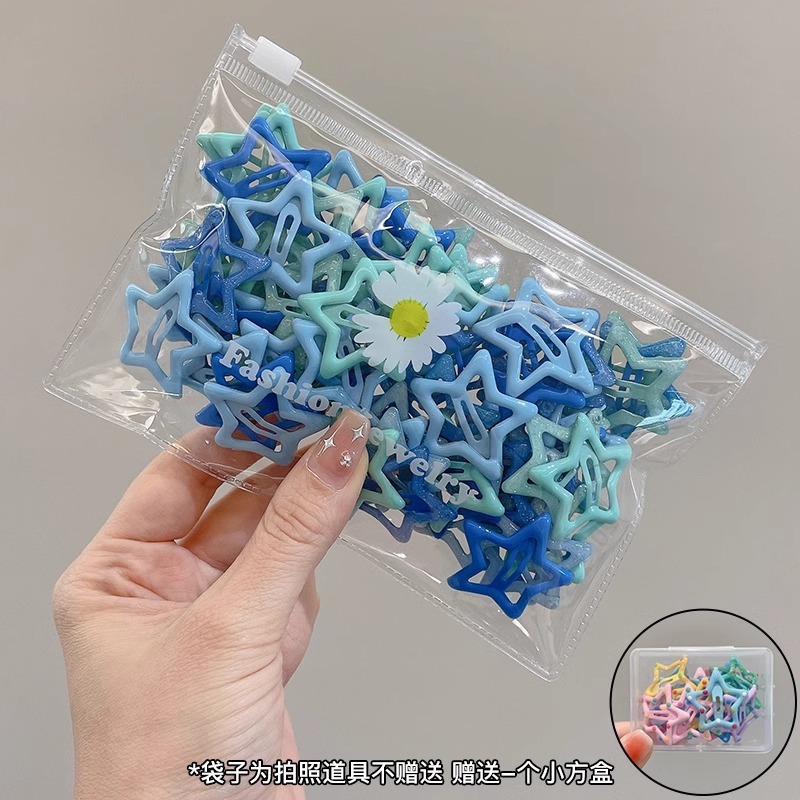 ドーパミンカラー星ヘアクリップキャンディー色少女甘い前髪側ヘアピン砕髪bbクリップ卸売り|undefined