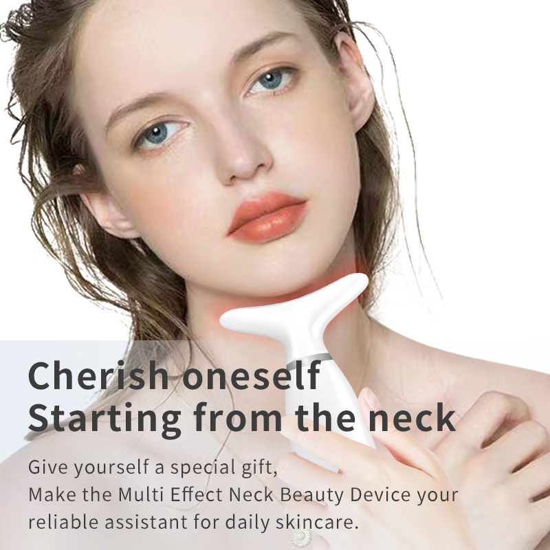Nuevo dispositivo eléctrico transfronterizo de belleza de cuello, dispositivo de belleza de calentamiento de temperatura constante, masajeador de cuidado facial para el cuello image 3