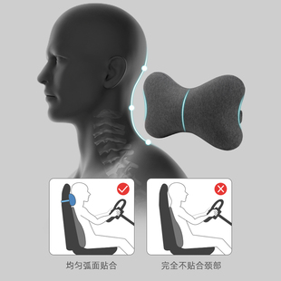 ✅ Thai Latex Car Headrest Neck Pillow Cushion Car Seat Pillow Office Chair Neck Support Cervical Spine