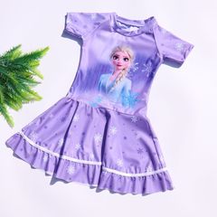 New children's swimsuits for girls, large and medium-sized children, split skirt cartoon swimsuits, cute girly swimsuits