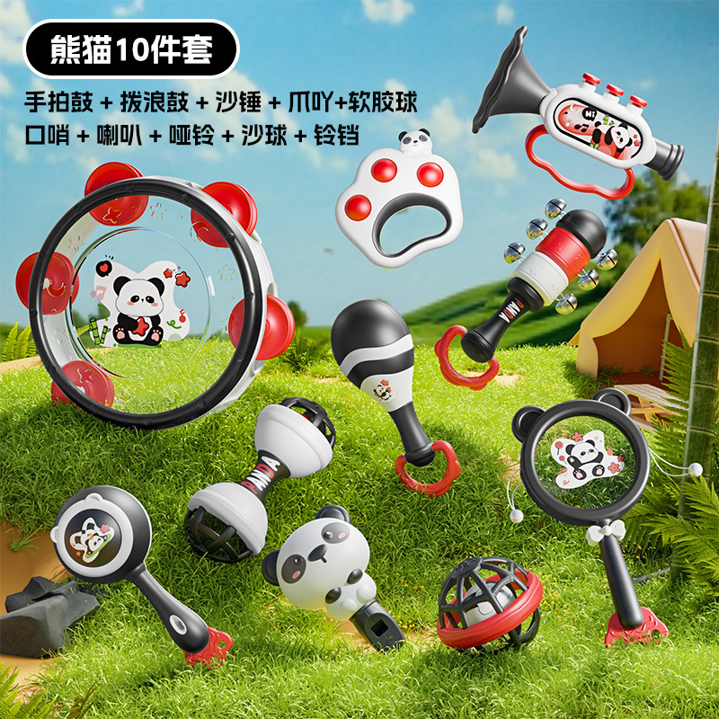 레서판다 딸랑이 [10종 세트] 영어 컬러박스