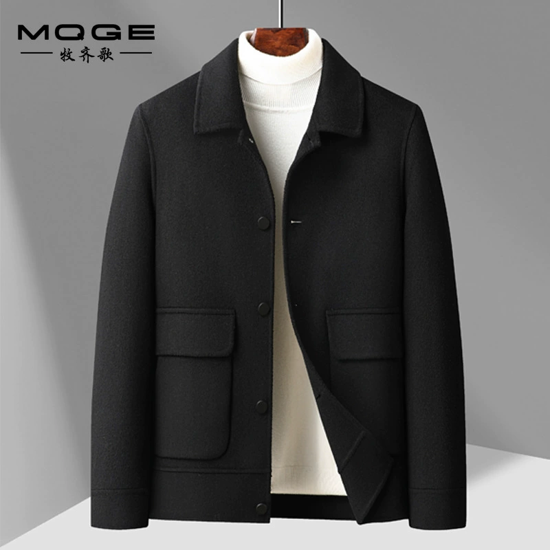 Мужская куртка 2024 Осень и зима Чистая двухсторонняя куртка ручной работы