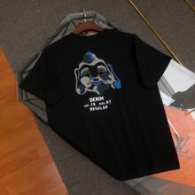 26新款EVISU福神达摩佛头满印印花雷神圆领短袖T恤宽松休闲男士